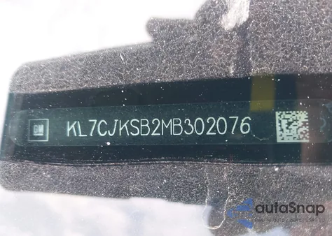 2021 Chevrolet Trax Fwd Ls из США, поврежденный, VIN KL7CJKSB2MB302076